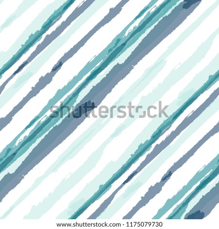 Diagonal Grunge Stripes. Abstract Texture with Dry Brush Strokes. Scribbled Grunge Motif for Fabric, Cloth, Paper Rustic Vector Background.