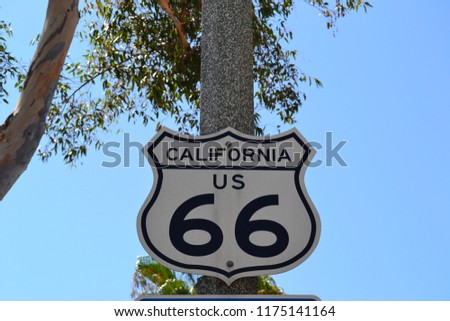 Historic Route 66 USA Royalty-Free Stock Photo #1175141164
