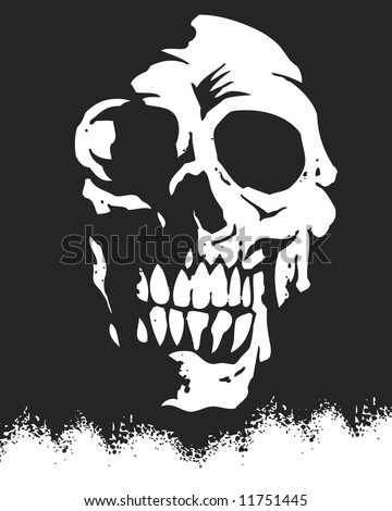 silhouette skull image