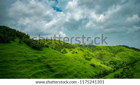 a landscape view of bhivpuri, karjat, india Royalty-Free Stock Photo #1175241301