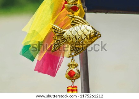 Hanging golden fish is the belief of the Chinese people to make life prosper.