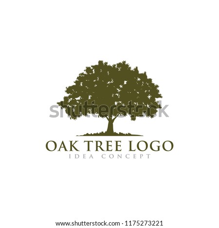 Oak Tree Concept Logo  Template 