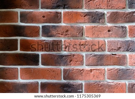Isolated brick wall for creating a design background