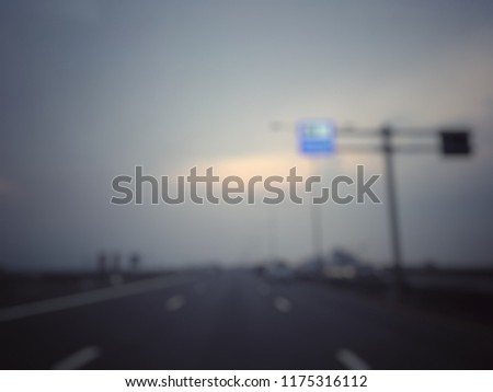 Blur,express highway in Asia