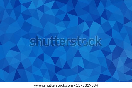Light BLUE vector abstract mosaic pattern. Colorful illustration in abstract style with triangles. New template for your brand book.