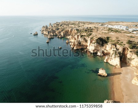 Aerial photo Algarve Camilo beach