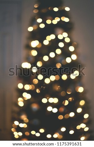 A bokeh Christmas tree.