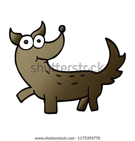 cartoon doodle dog
