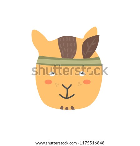 Doodle style ethcnic cat