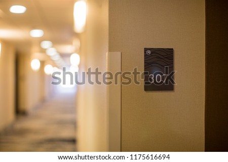 Room number with no smoking sign
