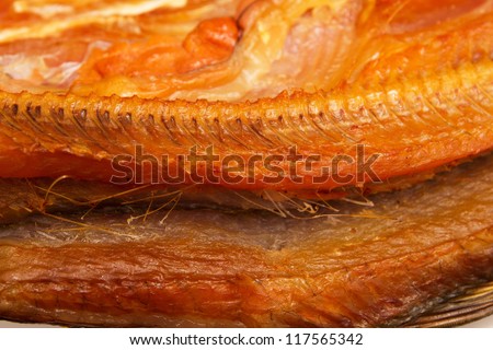 smoked fish as a background