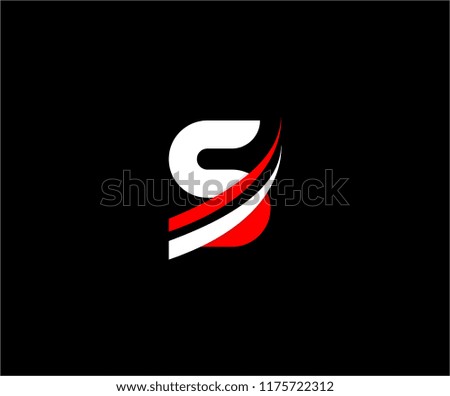 Professional Artistic Monogram Swoosh Letter S Logo Design