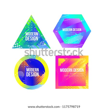 vector colorful hipster background, stylish minimalistic design frame for the text header or wallpaper for the site. graphic arts element for design business cards, invitations, gift cards, flyers and