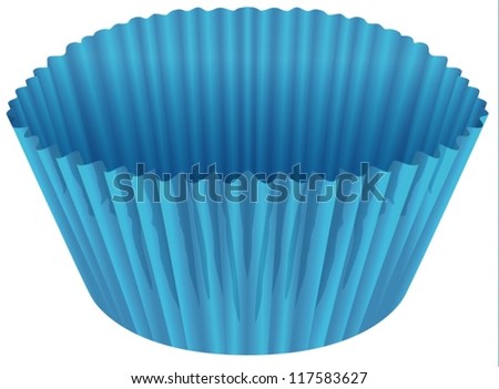 illustration of a blue cup on a white background