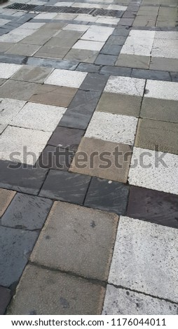 Street with paving stones