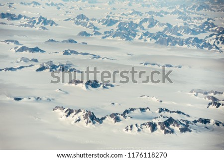 Mountains over Greenland