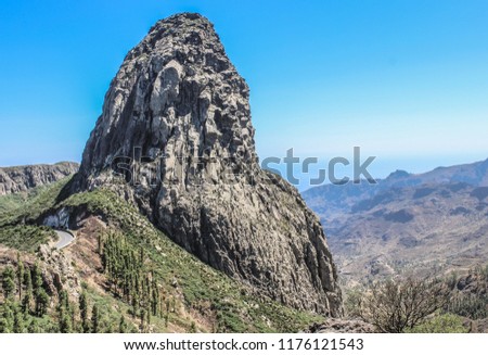 Mountain landscapes of La Gomera Island
