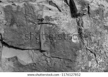 Natural background texture of a hard stone with a rump plan.