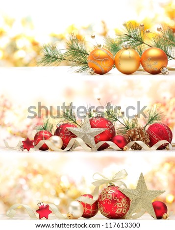 Collection of Christmas banners