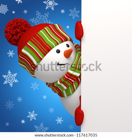 snowman banner