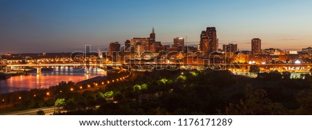 Panorama of St. Paul. St. Paul, Minnesota, USA.