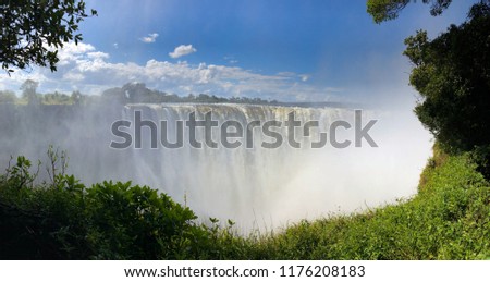 Vitoria Falls Zimbabwe Royalty-Free Stock Photo #1176208183