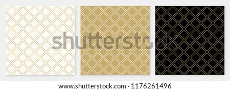 Pattern seamless diagonal square abstract background gold luxury color geometric vector. Royalty-Free Stock Photo #1176261496
