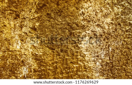 Gold texture. Texture foil. Rough structure mineral. Rock texture. Gold rocks. Stone background.  Royalty-Free Stock Photo #1176269629