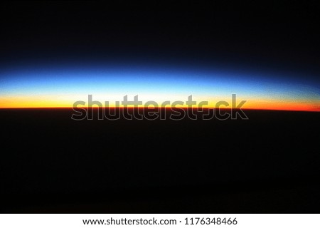 Aerial View of a beautiful Sunset overhead the Sahara in Niger