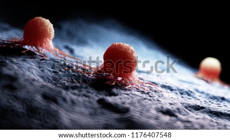 3d rendered medically accurate illustration of a cancer cell Royalty-Free Stock Photo #1176407548