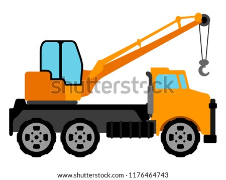Isolated construction vehicle icon. Vector illustration design