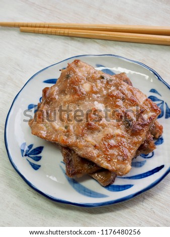 Korean food Royal bulgogi, Nebiani, Korean style beef steak
