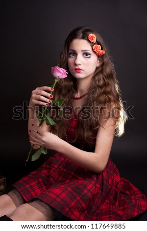 fabulous portrait of a teenage girl who dreams