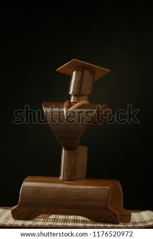 
Graduation bamboo figurines are perfect for gifts. handmade from bamboo sticks