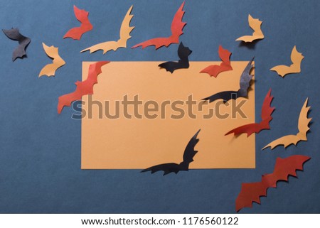 the paper bats on paper background