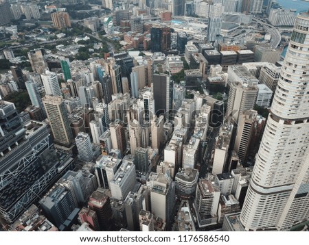 Kowloon Hong Kong drone pictures 
