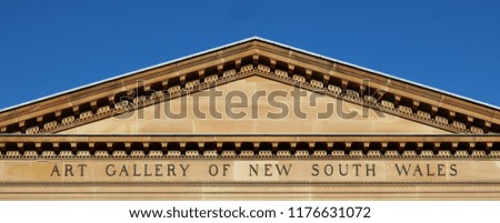 Ad Space On Photo Of Art Gallery Of New South Wales With Blue Sky In Background