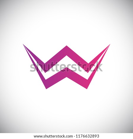 Initial letter logo WW, logo template