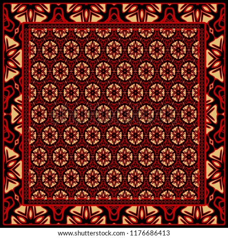 Floral Geometric Pattern. Vector illustration. design for wallpaper, flyer, book, brochure