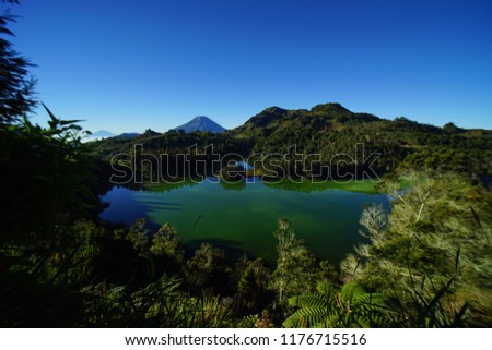 Color of lake Dieng Plateu