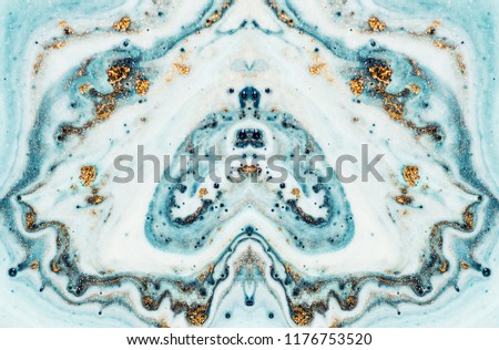 Seamless pattern. BLUE OCEAN. Luxury marbling in Eastern style. Style incorporates the swirls of marble or the ripples of agate for a luxe effect. Artwork. Natural Pattern. Magic marble art. 