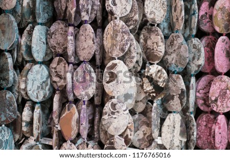Colored natural stones