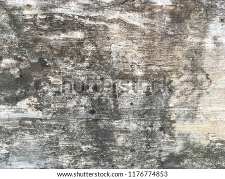 Dirty dark rough cement wall background and texture