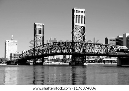 Famous bridge at Jacksonville, Florida