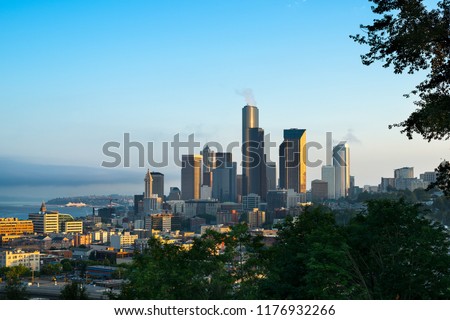 City skyline of Seattle, Washington State, USA