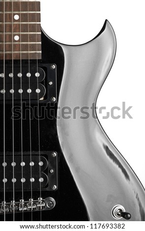 Electric guitar close-up
