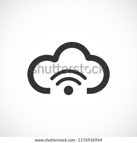 cloud vector icon 10 eps