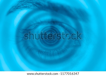 Hypnosis Spiral in eye