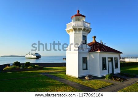 Mukilteo Lighthouse, WA-USA Royalty-Free Stock Photo #1177065184