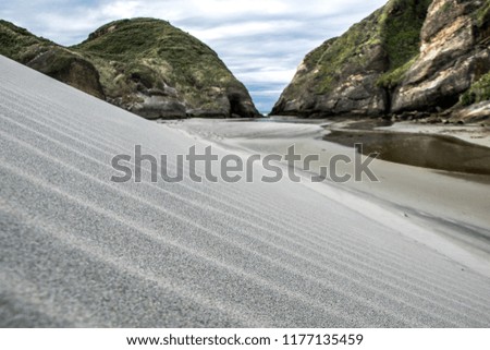 New Zealand coastline scenery and nature